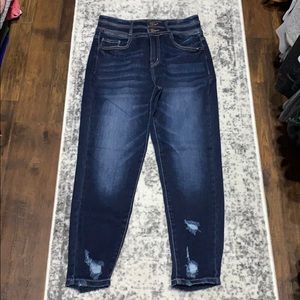 Kancan High waisted Distressed Skinny Jeans